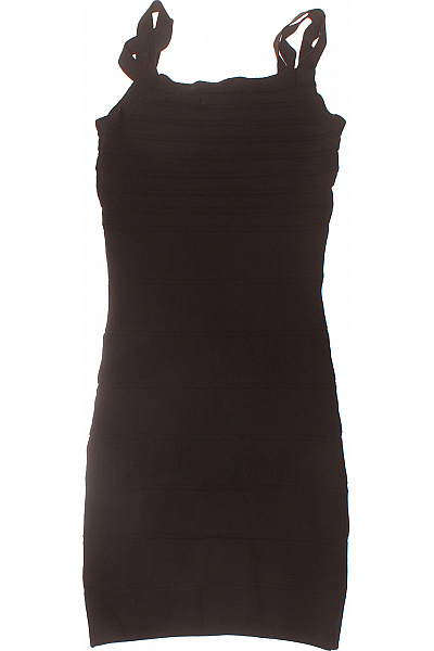 MANGO černé šaty na ramínka bodycon sexy mini Vel. xs | MANGO | obrázek 3