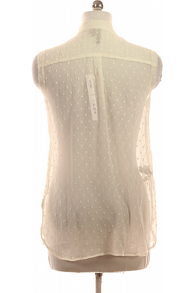 MANGO Dámská průhledná košile bez rukávů puntíkovaná letní Velikost M | MANGO | obrázek 2