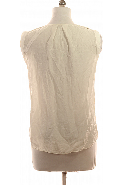 massimo dutti Dámská bílá košile bez rukávů ležérní letní Vel. 40 | massimo dutti | obrázek 2