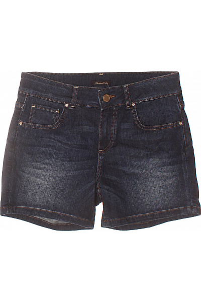 massimo dutti Dámské džínové kraťasy volnočasové s kapsami modré Vel. S | massimo dutti | obrázek 2