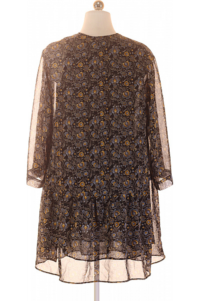 MANGO dámské šaty krátký rukáv květované boho volné Vel. S | MANGO | obrázek 3