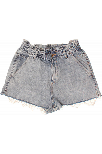 ZARA Dámské džínové kraťasy s vysokým pasem a kapsami Vel. 40 | ZARA | obrázek 2