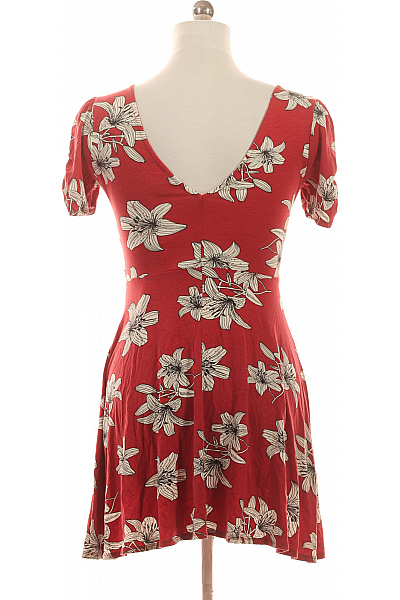 River Island Dámské šaty červené květované zavinovací krátké letní Velikost 38 | River Island | obrázek 2