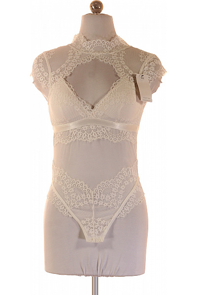 Hunkemoller Dámské krajkové body s vysokým límcem bílé Velikost EU S | Hunkemoller | obrázek 2