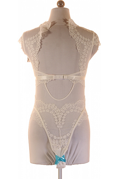 Hunkemoller Dámské krajkové body s vysokým límcem bílé Velikost EU S | Hunkemoller | obrázek 3