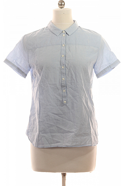 Marc O´Polo dámská halenka krátký rukáv modrá bavlna košilová s límečkem letní Vel. 38+ | Marc O´Polo | obrázek 2