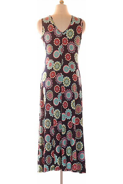 Dámské květované šaty bez rukávů dlouhé letní boho Vel. xl | Unimoda | obrázek 3
