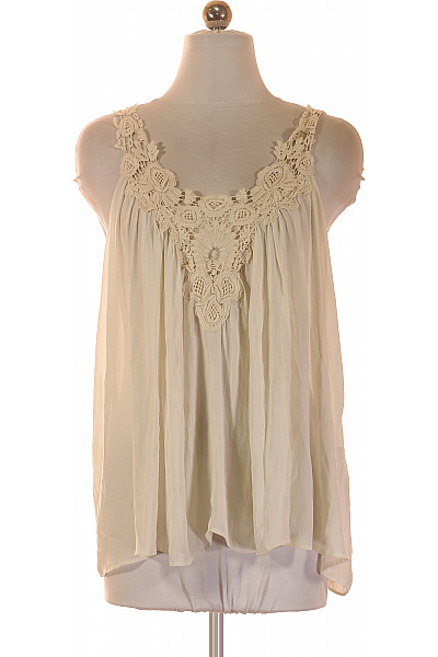 ZARA Dámská halenka bez rukávů boho krajková béžová Velikost XS | ZARA | obrázek 2