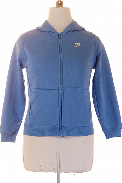 Nike Dětská Chlapecká Modrá Bavlněná Mikina S Kapucí Vel. 158/170