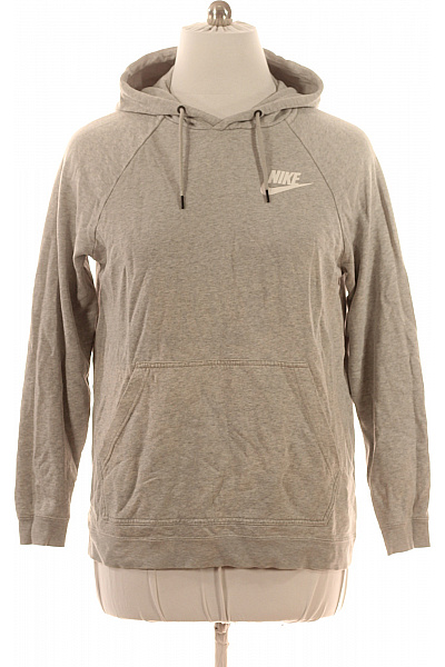 Nike šedá Mikina S Kapucí A Klokaní Kapsou Vel. Xl