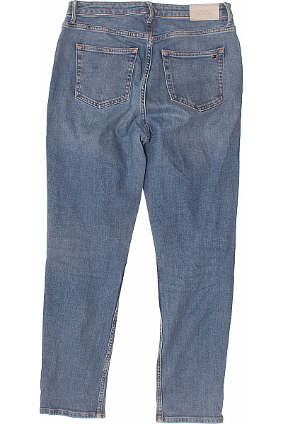 TOMMY HILFIGER Dámské modré strečové džíny rovné s vysokým pasem Velikost 31/32 | TOMMY HILFIGER | obrázek 2