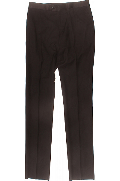 LANVIN PARIS Pánské oblekové kalhoty černé rovné elegantní polyesterové Vel. 46 | LANVIN PARIS | obrázek 2