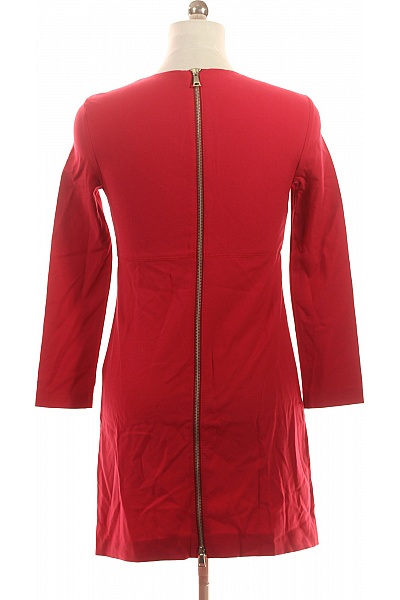 pinko dámské šaty červené s dlouhým rukávem elegantní koktejlové Vel. 38 | pinko | obrázek 3