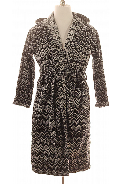 MISSONI Pánský černobílý pruhovaný bavlněný župan s kapucí Velikost m | MISSONI | obrázek 2