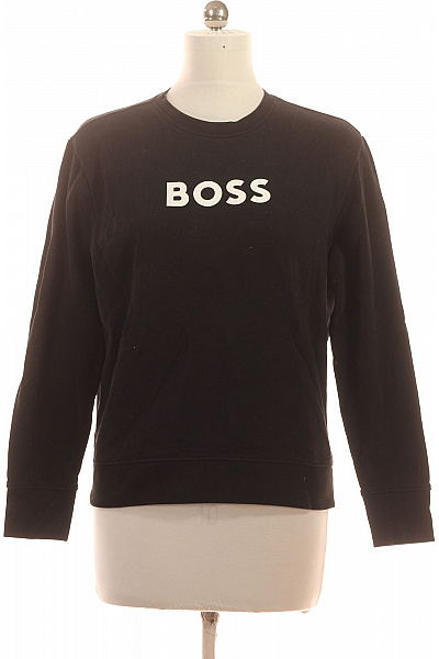 Hugo Boss dámská černá mikina s dlouhým rukávem a potiskem Vel. l | Hugo Boss | obrázek 2