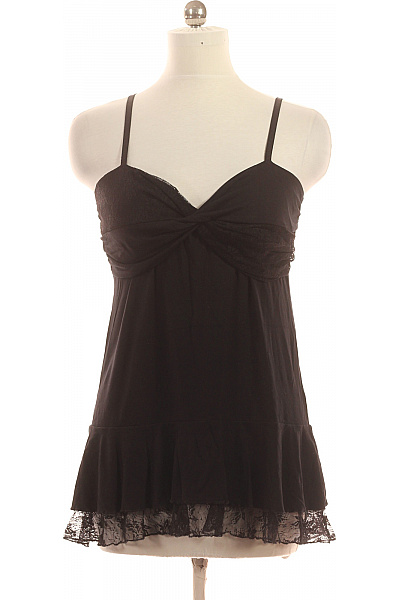 INFINITY dámské černé tílko s krajkou Velikost 40 | INFINITY | obrázek 2