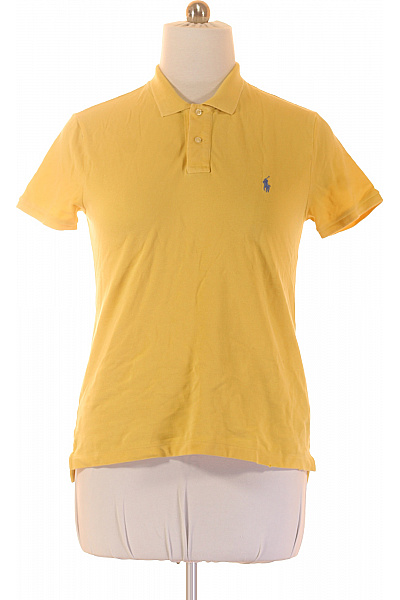 Ralph Lauren žluté polo tričko s krátkým rukávem a límečkem Vel. L | Ralph Lauren | obrázek 2