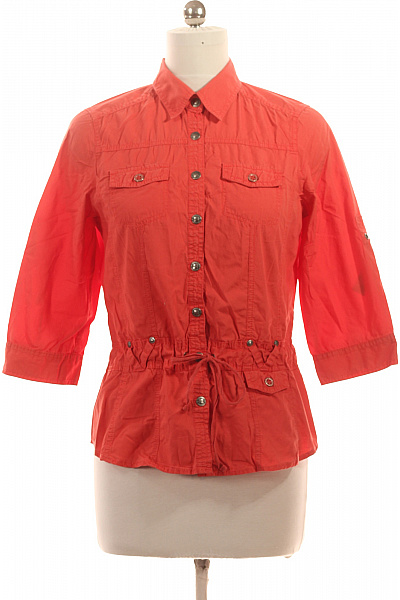 LERROS Dámská oranžová bavlněná košilová bunda s páskem Vel. 38 | LERROS | obrázek 2