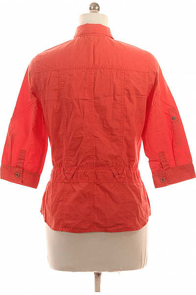 LERROS Dámská oranžová bavlněná košilová bunda s páskem Vel. 38 | LERROS | obrázek 3