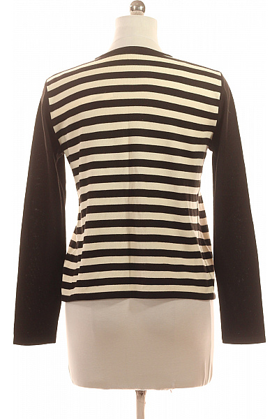 Dámský pruhovaný propínací svetřík s dlouhým rukávem z akrylu Velikost 38 | Unimoda | obrázek 3