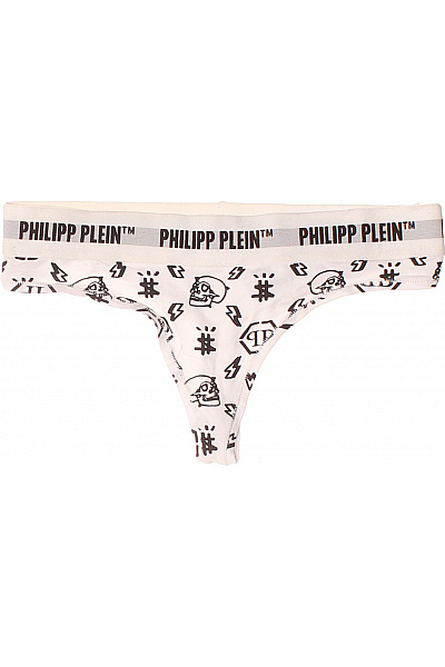PHILLIP PLEIN dámské kalhotky bavlněné bílé s potiskem ležérní | PHILLIP PLEIN | obrázek 2