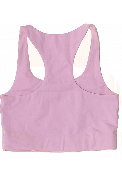 girlfriend collective růžový sportovní crop top hladký bezešvá podprsenka bez zapínání na cvičení Velikost s | girlfriend collective | obrázek 2