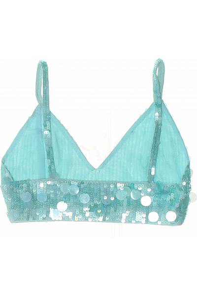 P.A.R.O.S.H. modré flitry trojúhelníkové plavková podprsenka crop top Vel. S | P.A.R.O.S.H. | obrázek 3
