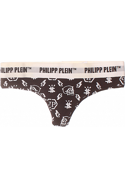 PHILLIP PLEIN Dámské Kalhotky S Potiskem Lebek A Blesků Vel. S