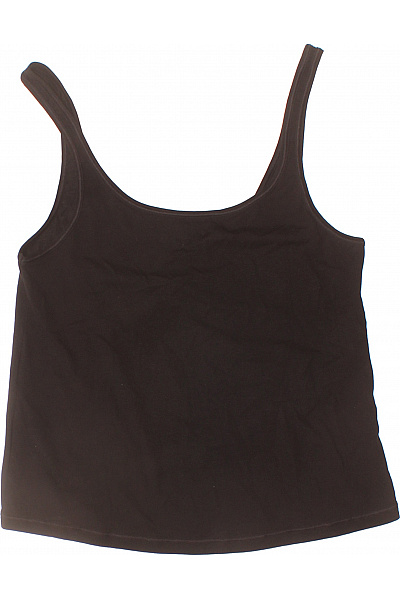 dámské tílko bez rukávů jednobarevné basic černé Velikost S | Unimoda | obrázek 2
