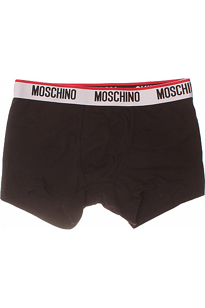 MOSCHINO pánské bavlněné boxerky černé | MOSCHINO | obrázek 2