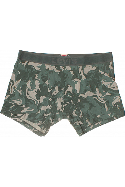 LEVIS pánské boxerky maskáčové bavlněné zelené Velikost XL; | LEVIS | obrázek 2