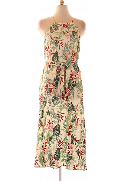 ONLY Dlouhé květované šaty na ramínka s páskem letní boho Vel. 40 | ONLY | obrázek 2