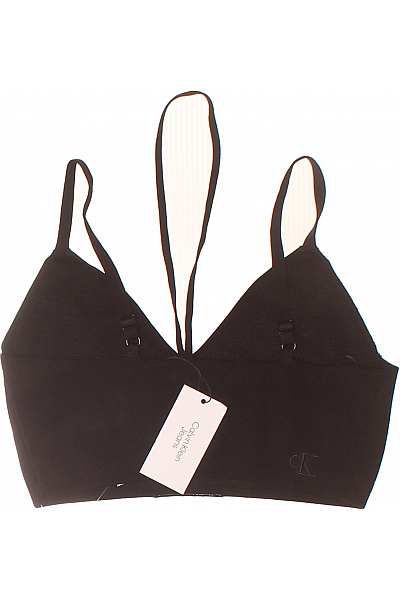Calvin Klein dámské černé tričko bez rukávů crop top asymetrické Velikost L | Calvin Klein | obrázek 3