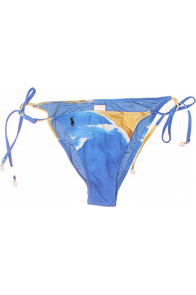 Ralph Lauren Dámské plavky bikiny modré na zavazování s potiskem Vel. S | Ralph Lauren | obrázek 2