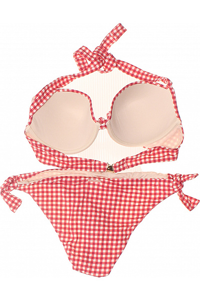 VERSACE Dámské červené kostkované bikiny na zavazování | VERSACE | obrázek 2