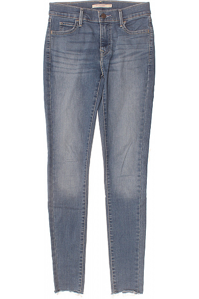 LEVIS Dámské Džíny Strečové Skinny Modré Seprané Velikost 26/32