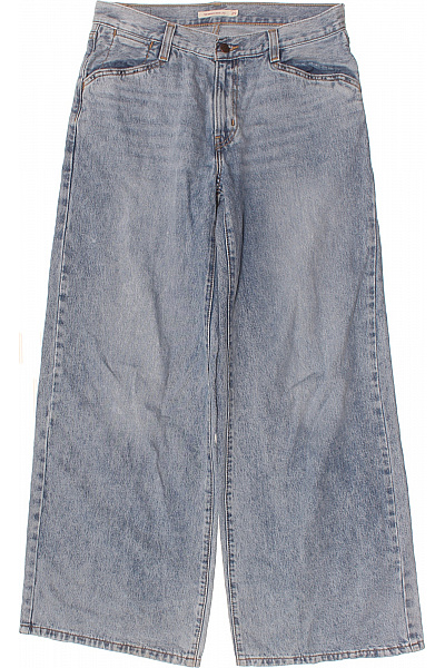LEVIS Dámské Džíny Modré Volné S Vysokým Pasem široké Velikost 29