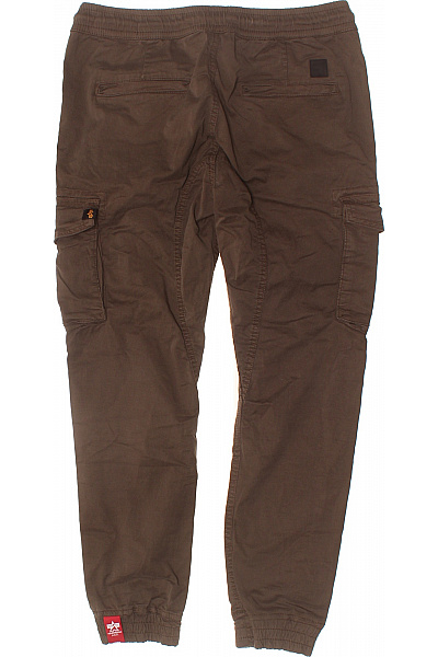 Alpha Industries Pánské hnědé cargo tepláky volnočasové s kapsami Velikost S | Alpha Industries | obrázek 2