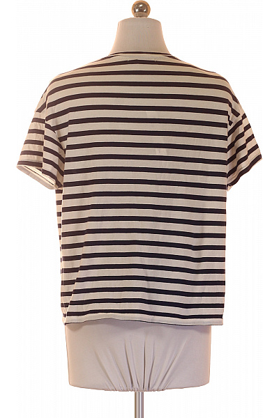 PULL&BEAR Dámské tričko s krátkým rukávem pruhované basic Vel. 26 | PULL&BEAR | obrázek 3
