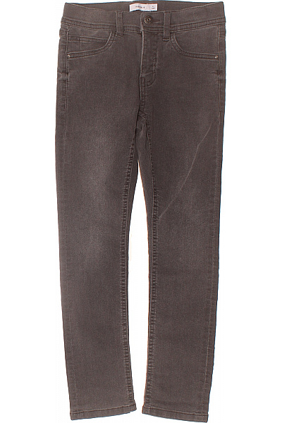 Name It Dívčí džíny šedé bavlněné skinny Velikost 128 | Name It | obrázek 2