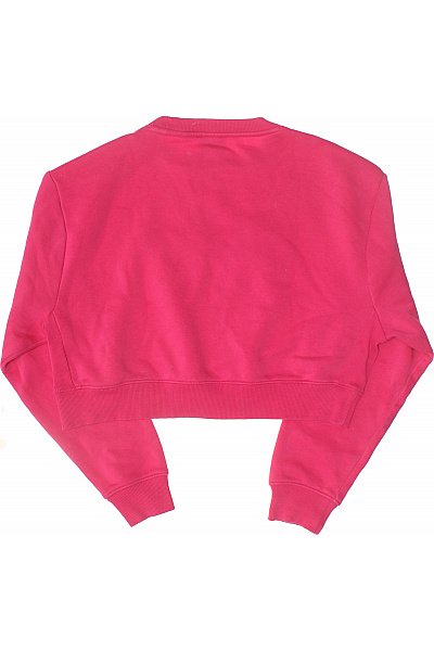 Guess růžová crop mikina s dlouhým rukávem a potiskem Vel. s | Guess | obrázek 2