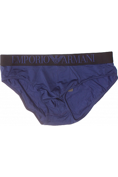 ARMANI Pánské Slipy Modré Bavlněné Velikost M