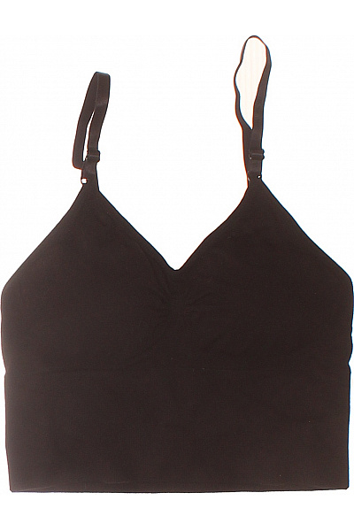 Magic Body Fashion Dámská černá Bezešvá Trojúhelníková Podprsenka Crop Top Velikost M