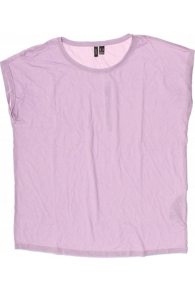 VERO MODA dámské tričko bez rukávů fialové jednobarevné basic Velikost m | VERO MODA | obrázek 2