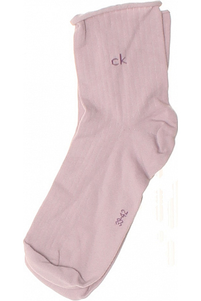 Calvin Klein Růžové Ponožky žebrované Velikost 39/42