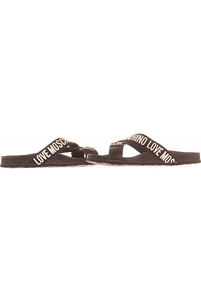 MOSCHINO dámské žabky textilní černé volnočasové letní Vel. 38 | MOSCHINO | obrázek 5