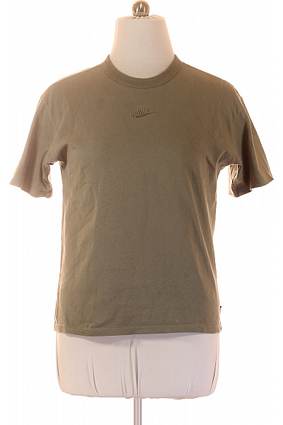 Nike Pánské Tričko S Krátkým Rukávem Basic Zelené Velikost EU S