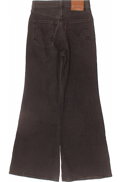 LEVIS Dámské džíny zvonové s vysokým pasem bavlněné černé Velikost 25 | LEVIS | obrázek 2