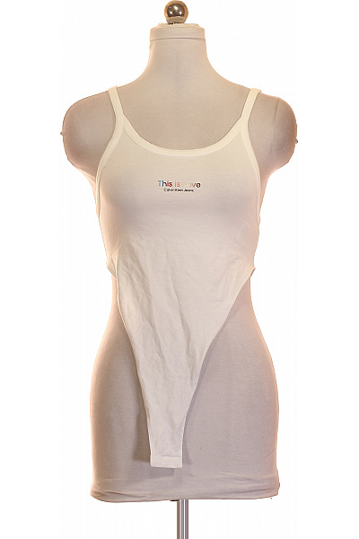 Calvin Klein Bílé bavlněné dámské body Vel. EU XS | Calvin Klein | obrázek 2