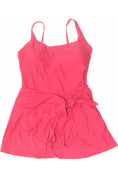 růžové jednodílné plavky se sukýnkou a zavazováním Vel. 38C | Unimoda | obrázek 2